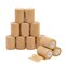 Juvale Self-Adherent Cohesive Wrap - Breathable Support Athletic Tape - Snug Fit for Tattoo Equipment - Swelling & Strain Aid Sports Tape - 3 in x 5 yd, Pack of 12, Tan